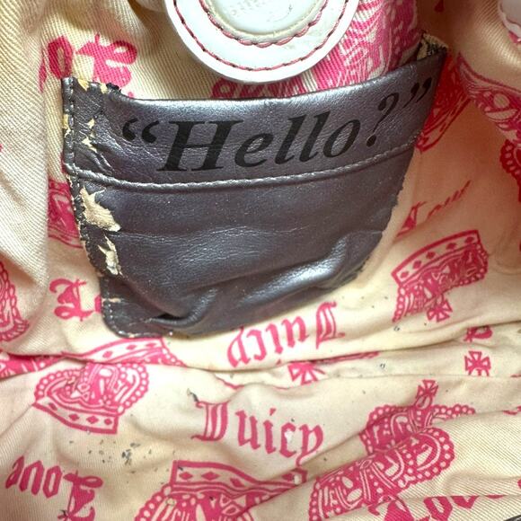 Juicy Couture Pink Suede Shoulder Bag with Charm – Vintage Y2K Logo Purse - Picture 9 of 13